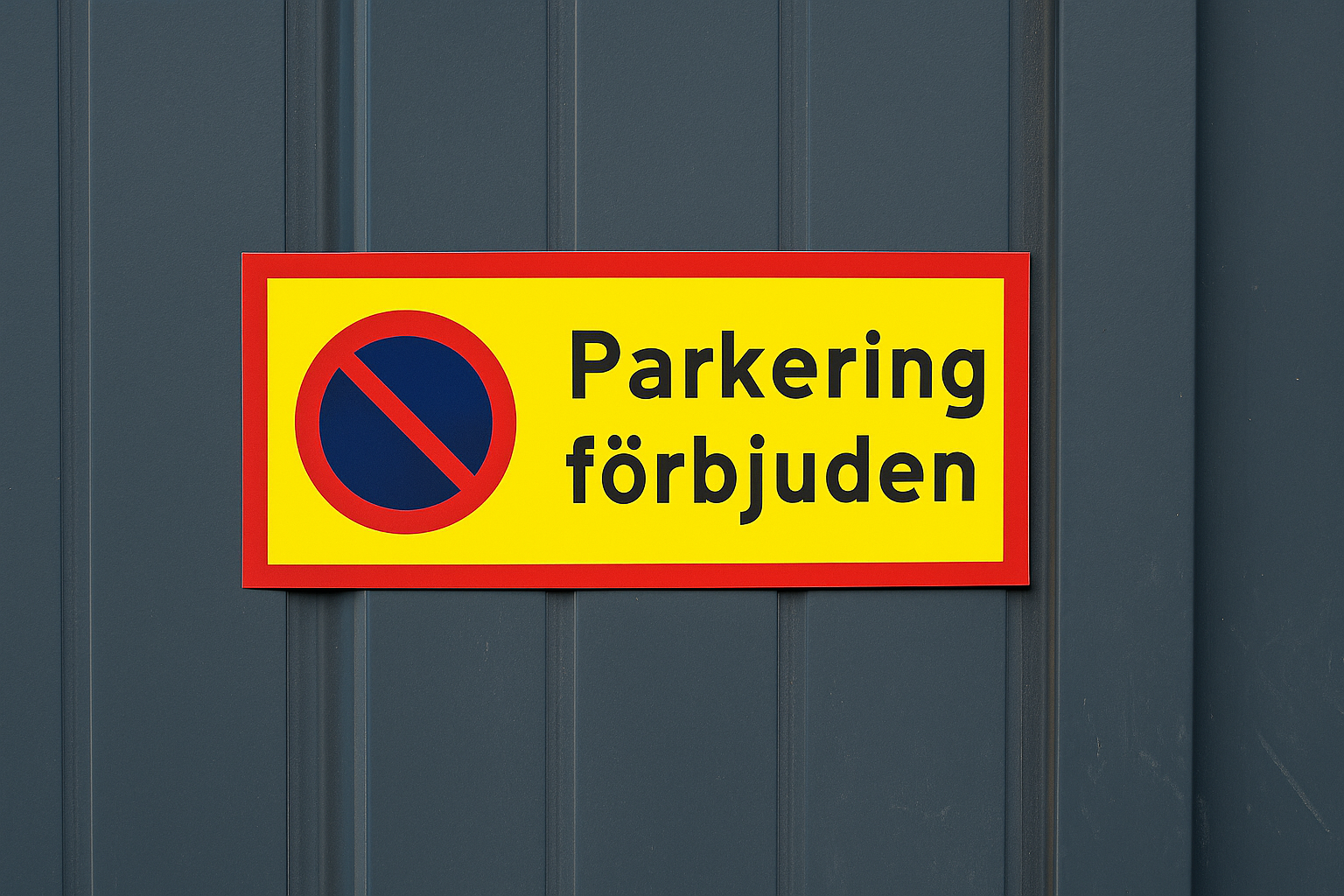 Parkeringsförbud skylt – tydlig information som skapar ordning