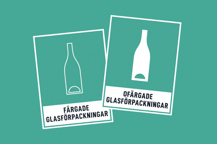 Sopsorteringdekaler och skyltar från Avfall Sverige