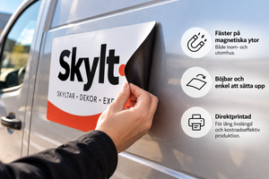 Magnetmatta – flexibel skyltning