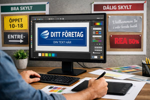 Så skapar du en effektiv skylt med egen design