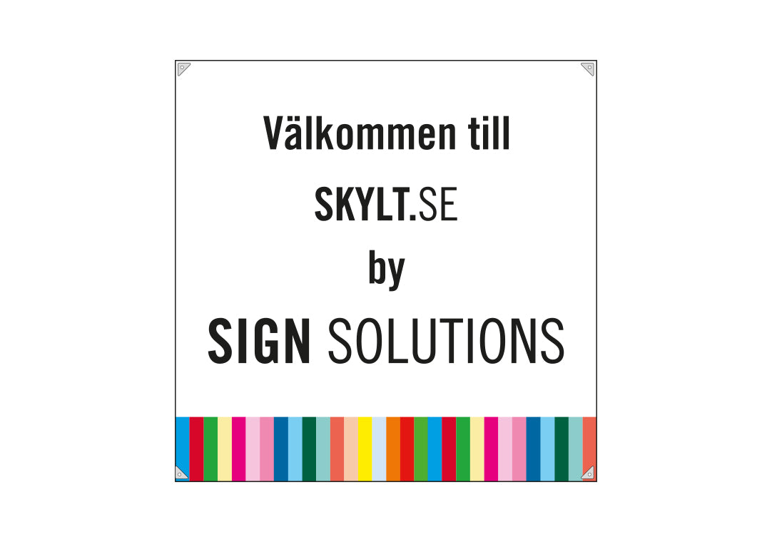 Ritad fyrkantig banderoll