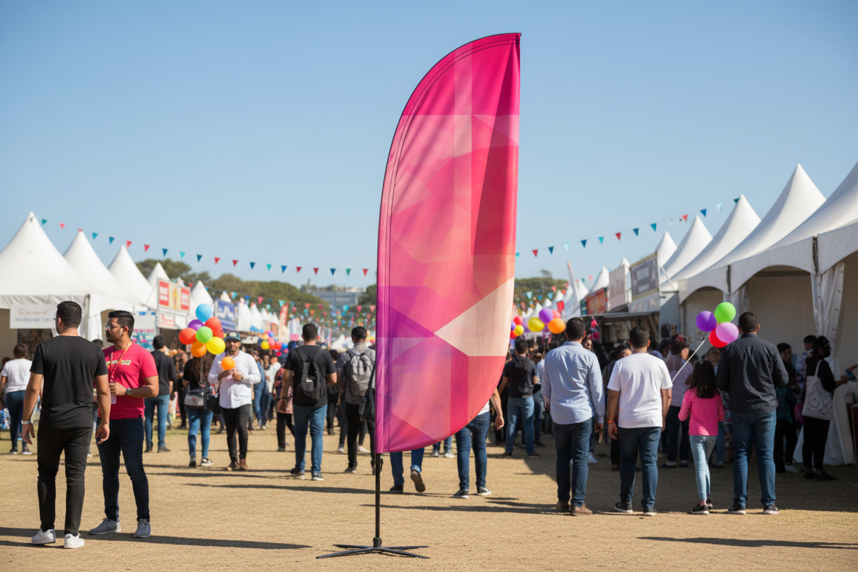 Beachflagga i eventmiljö
