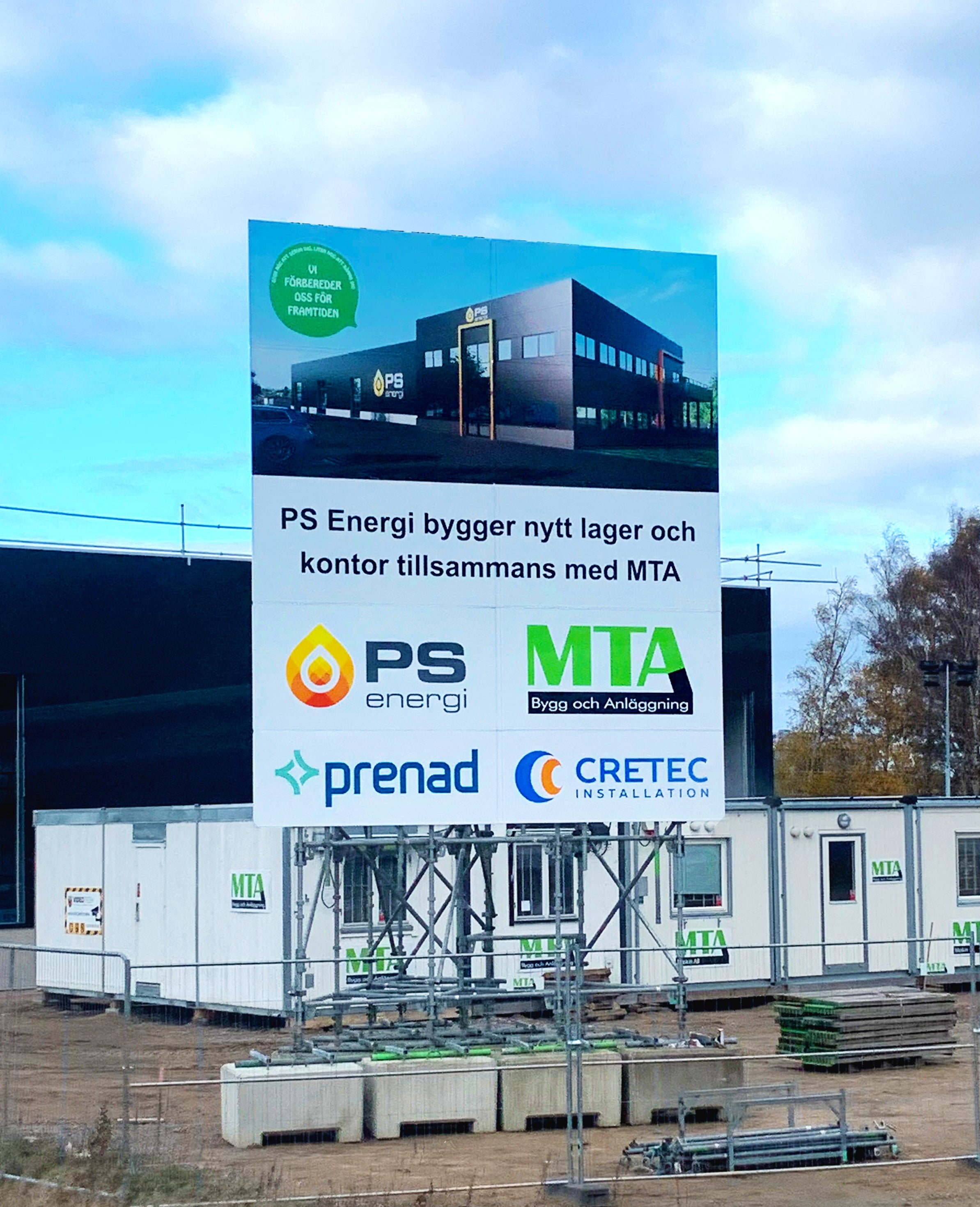 Byggskylt 1200x600mm