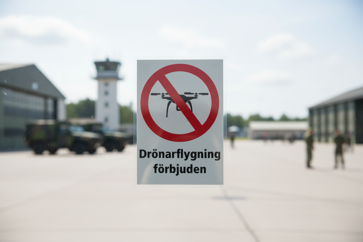 Dekal drönarflygning förbjuden