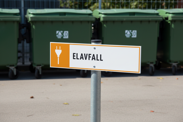 Avfall Sverige skyltar - Sopsortering - Samtliga fraktioner