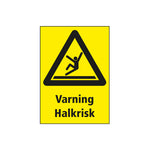 Varningsskylt Halkrisk