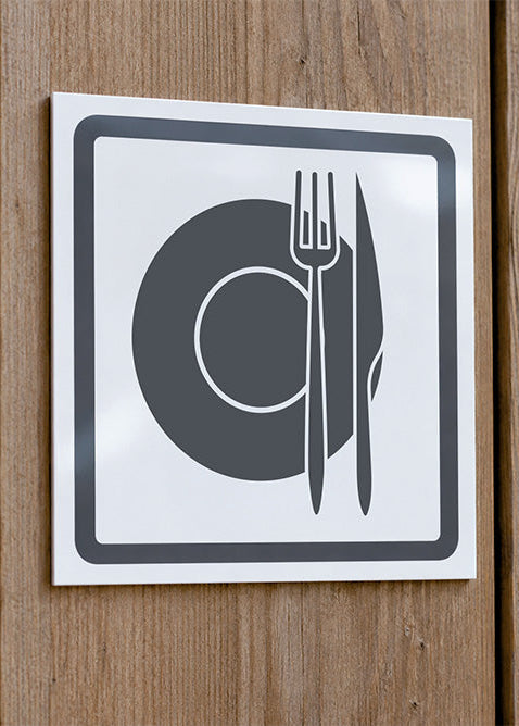 Aluminiumskylt restaurang