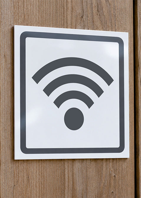 Aluminiumskylt wifi
