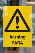 Varningsdekal Fara