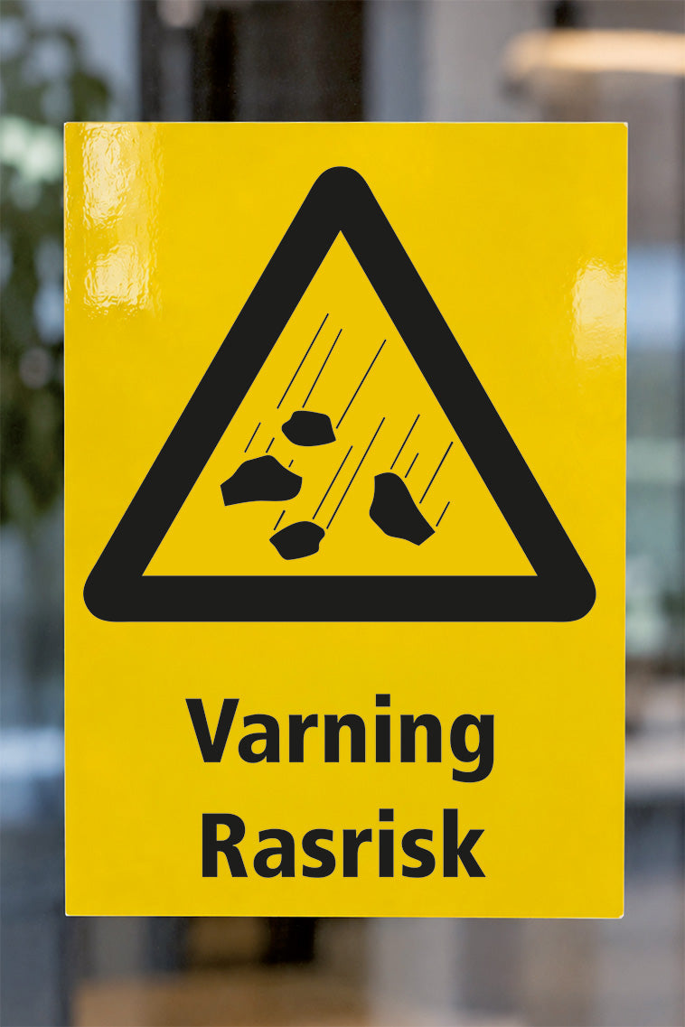 Varningsdekal på glas, Rasrisk
