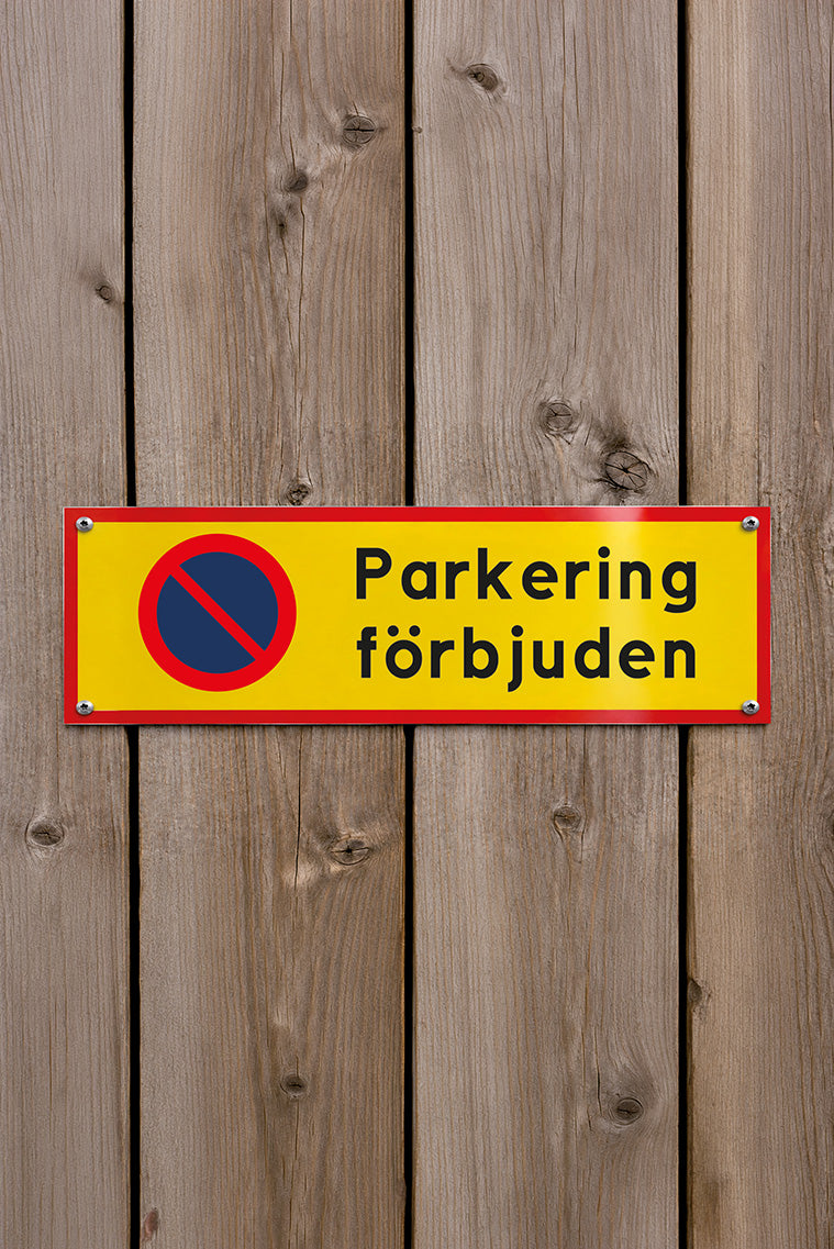 Parkeringsskylt Förbud