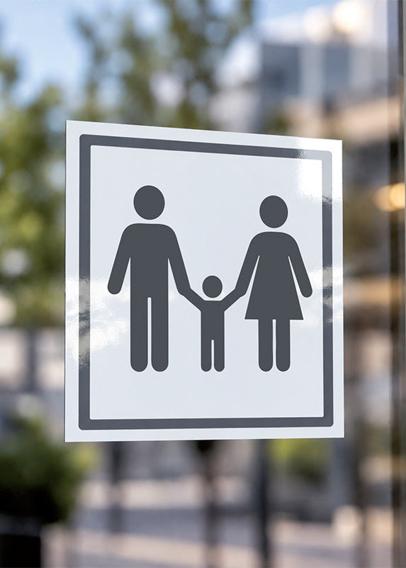 Informationsdekal familjerum