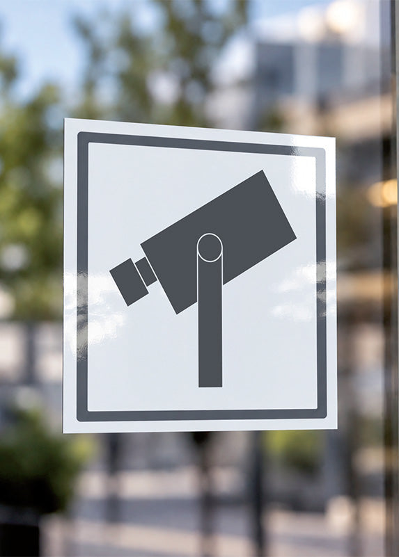 Informationsdekal Kameraövervakning