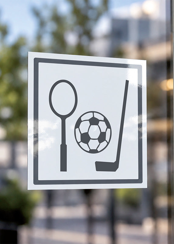 Informationsdekal sport