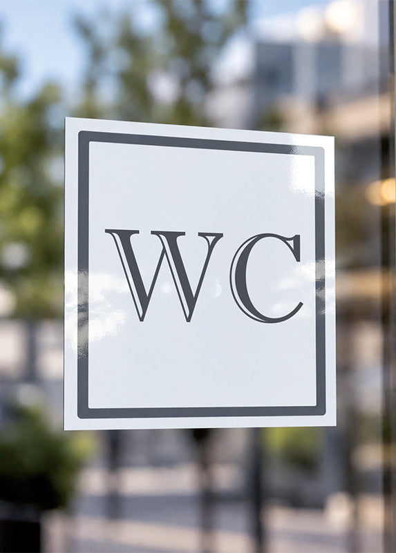 Informationsdekal wc