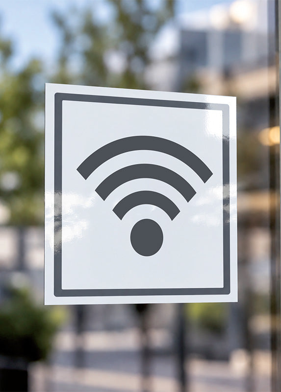 Informationsdekal wifi