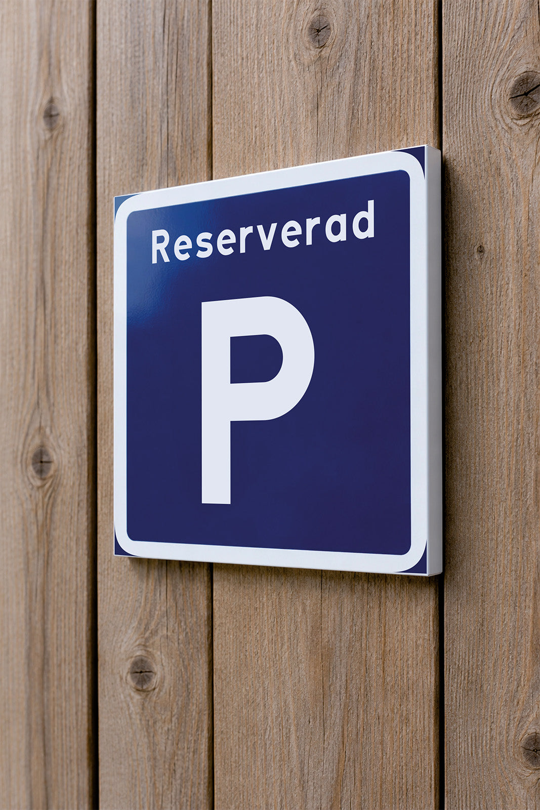 Parkeringsskylt Reserverad p-plats