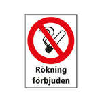 rökning förbjuden