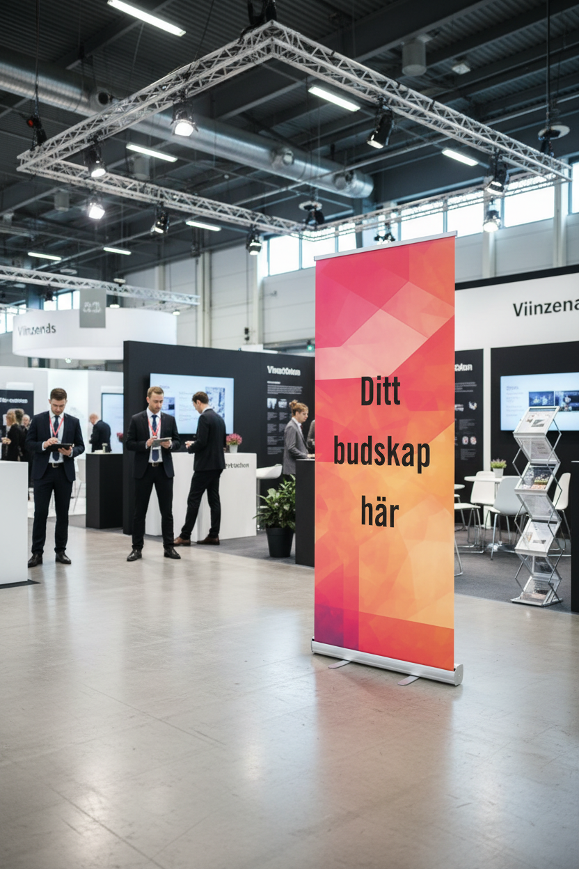 Rollup i mässmiljö