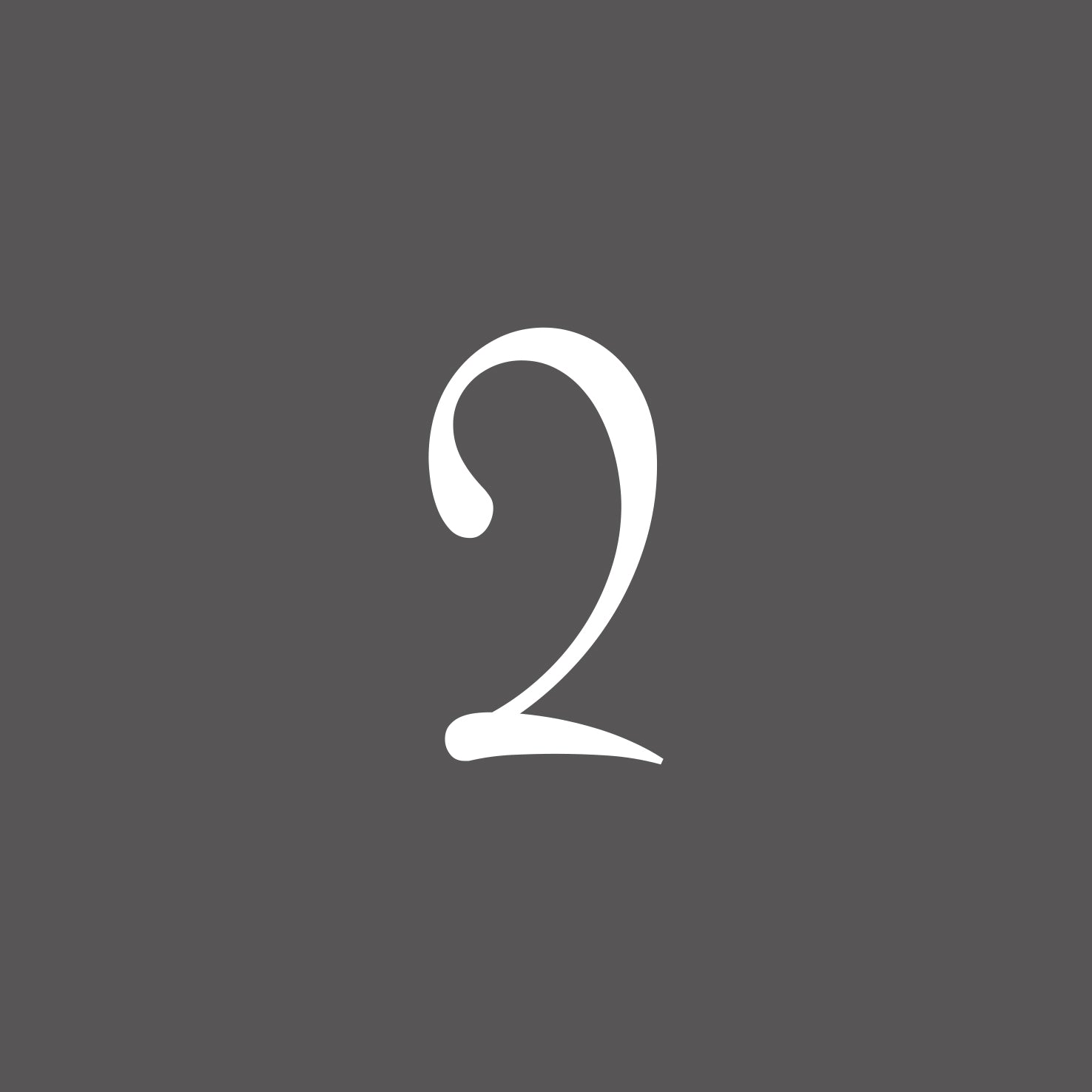 Självhäftande siffra vit modern