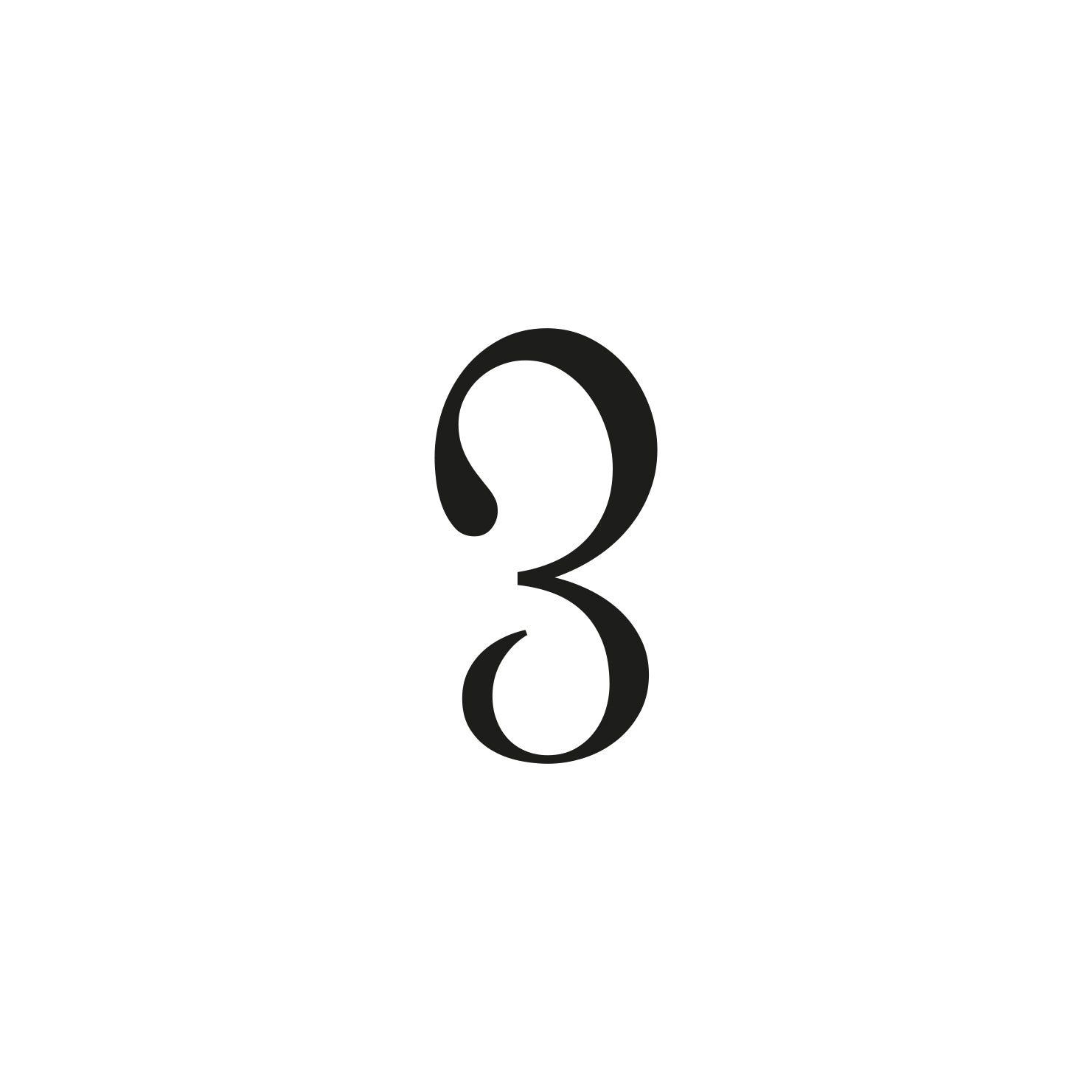 Självhäftande siffra svart modern