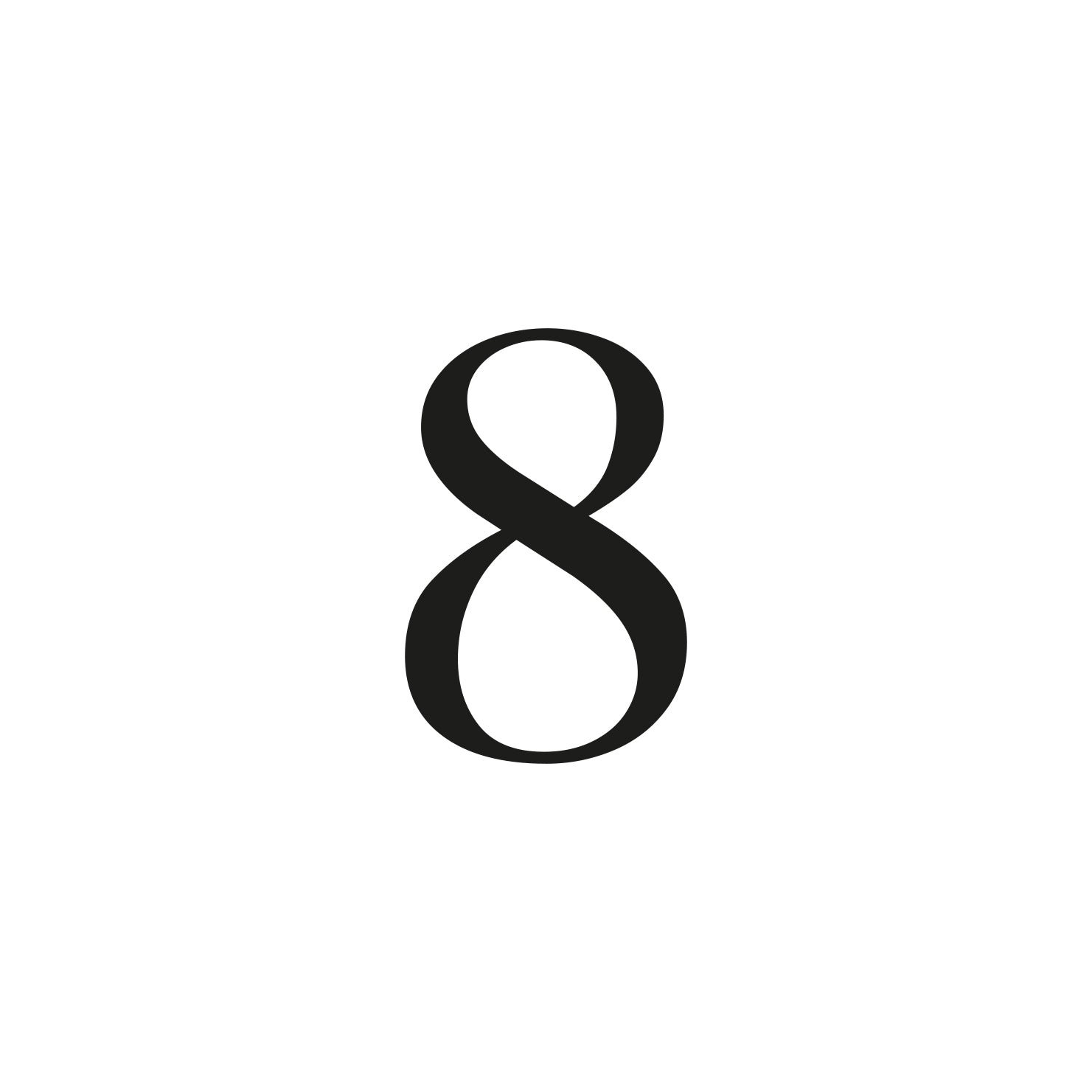 Självhäftande siffra svart klassisk