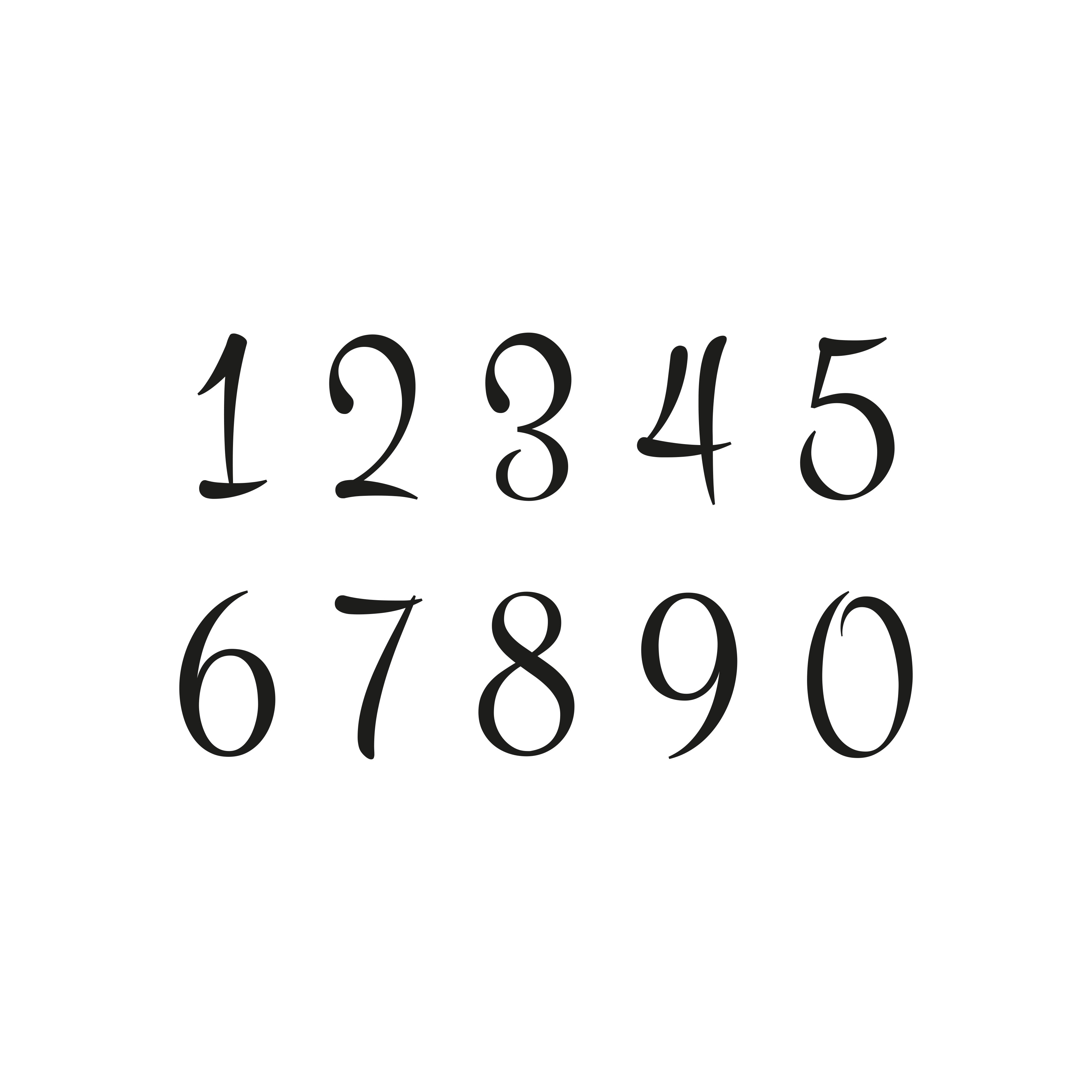 Självhäftande siffra svart modern