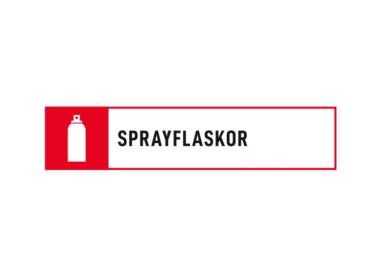 Avfall Sverige Sprayflaskor