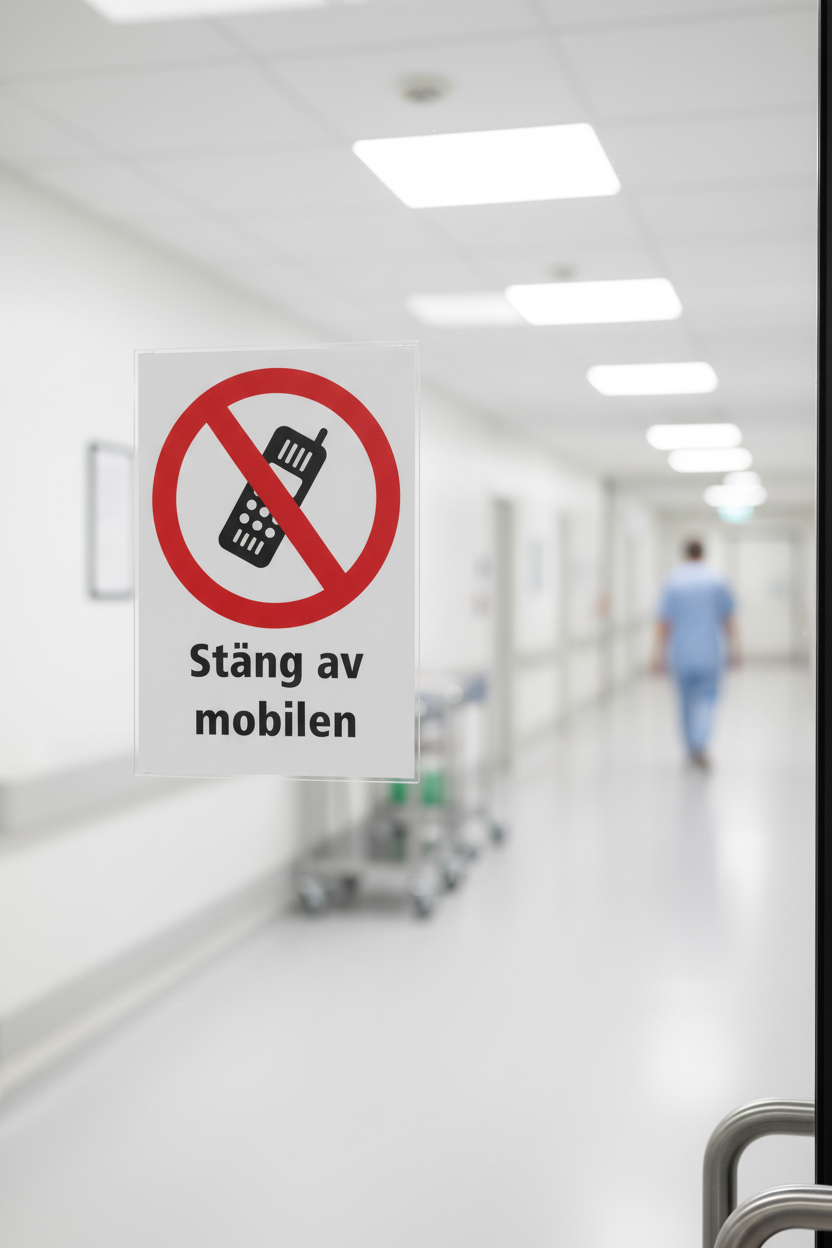 Dekal stäng av mobilen