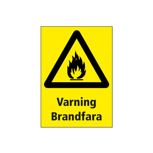 Varningsdekal Brandfara