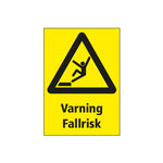 Varningsskylt fallrisk