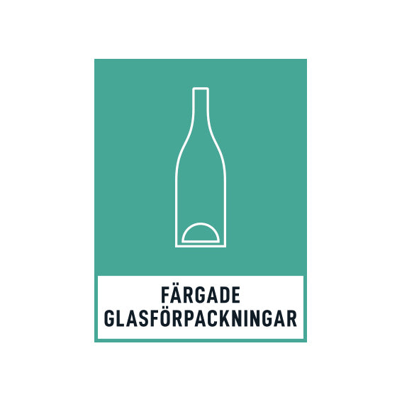 färgade glasförpackningar Avfall sverige
